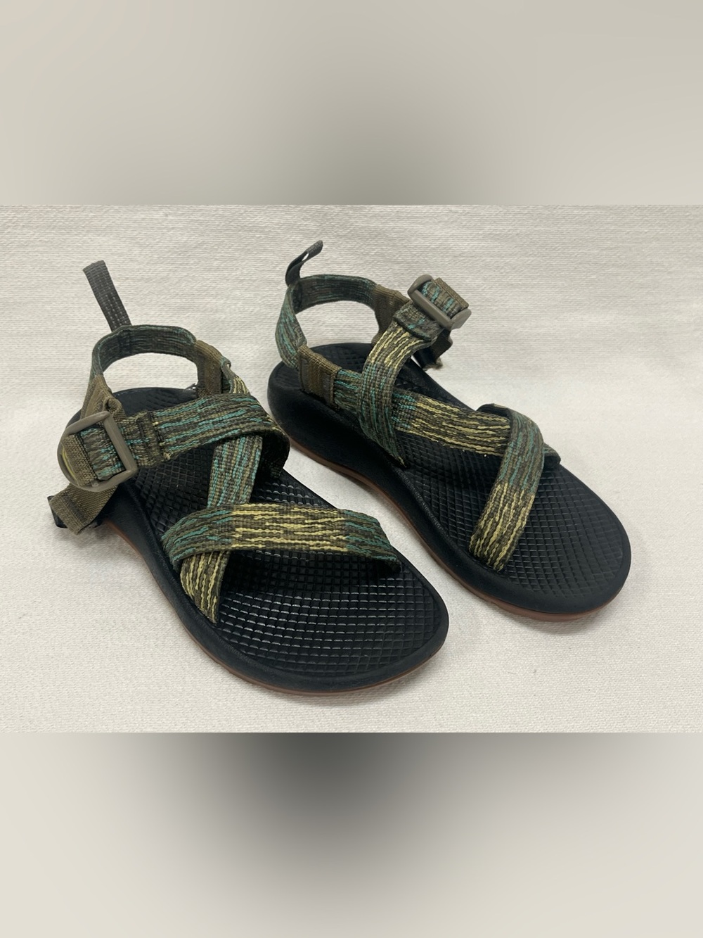Chaco Kids Multicolor Green Strappy Sandals